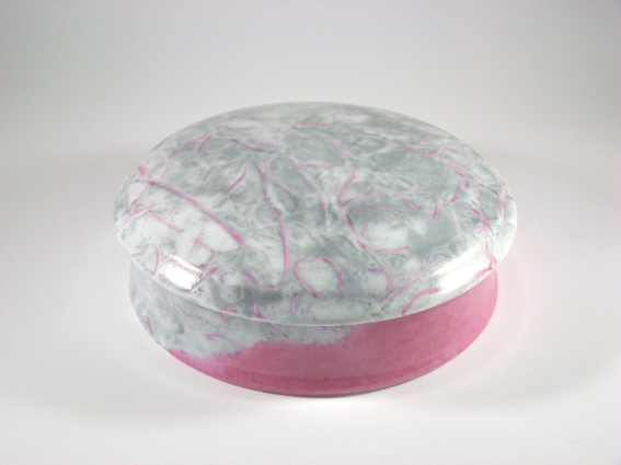 267. bonbonnière marbre rose