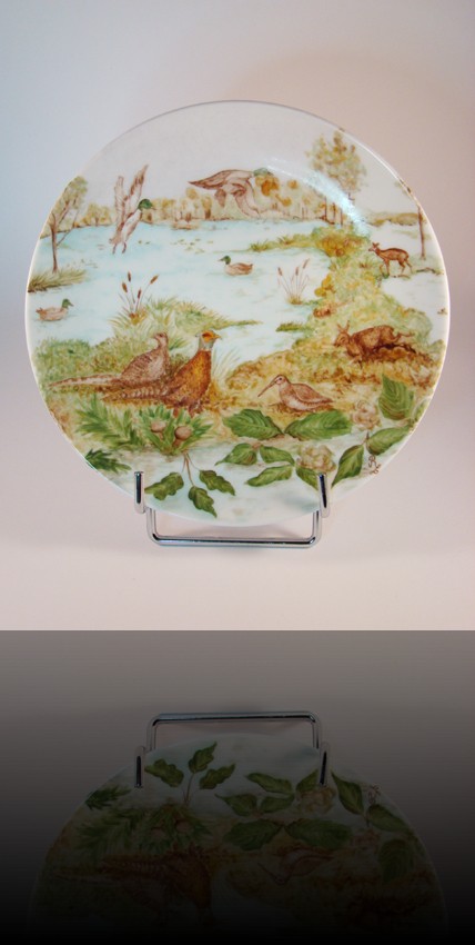 petit assiette ronde chasse