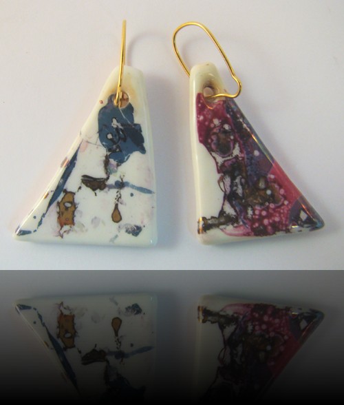 boucles d'oreilles trapeze métaux précieux