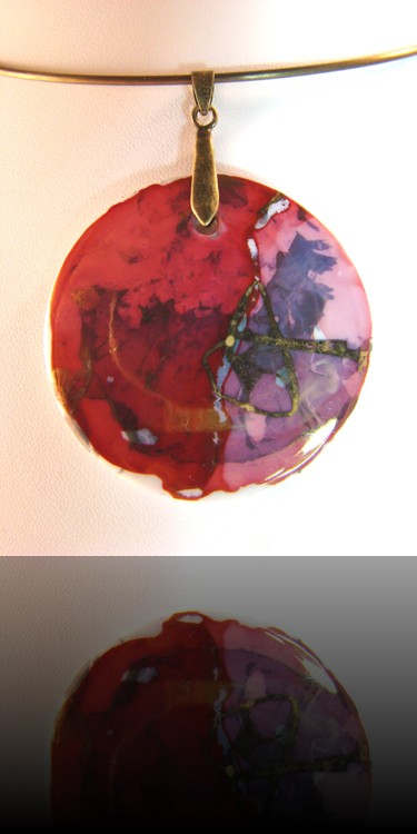 collier à la framboise