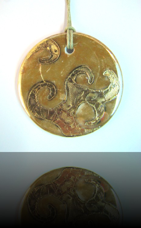 collier rond champagne