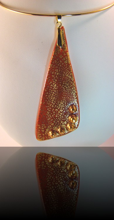 parure triangle d'or