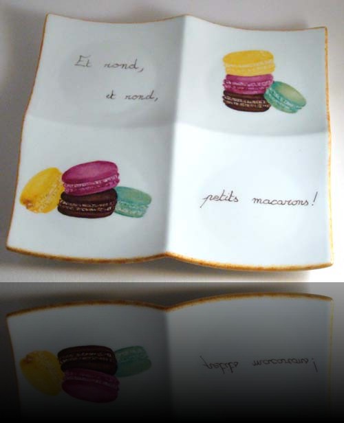 plat 4 compartiments macaron