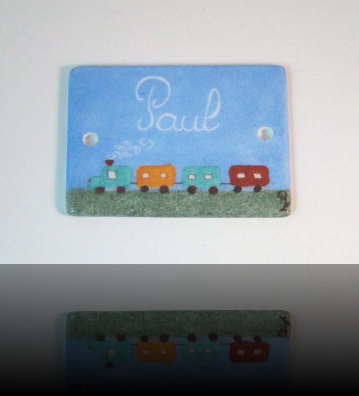 Plaque de chambre train