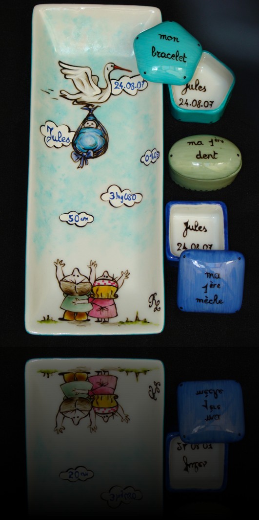 Coffret naissance cigogne