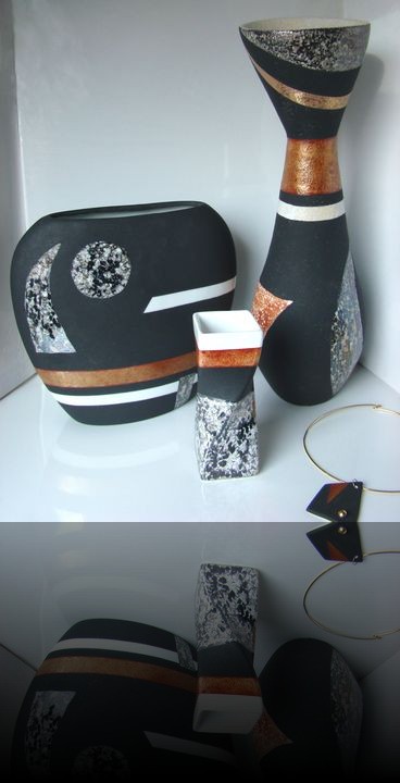 collection graphite vase