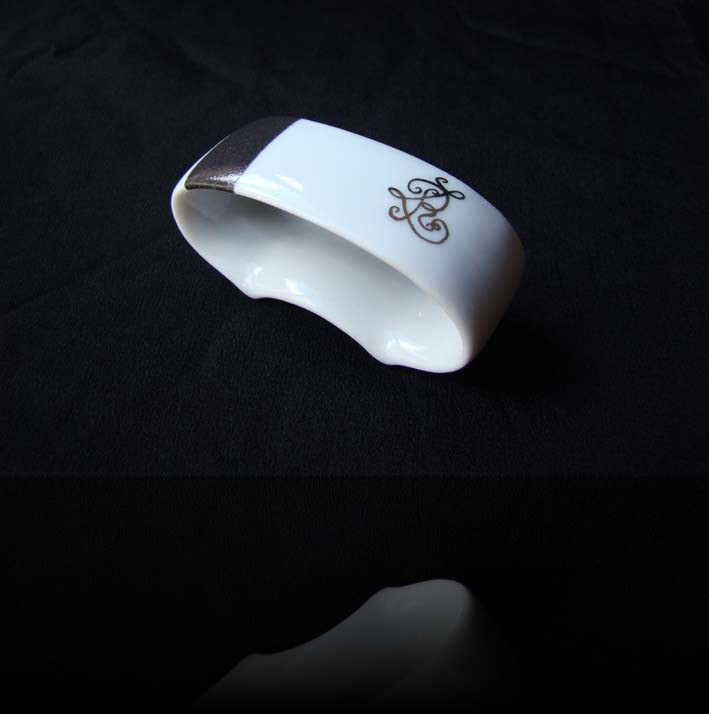 rond de serviette rl platine