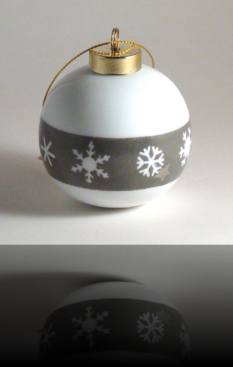 boule de noel bande flocons