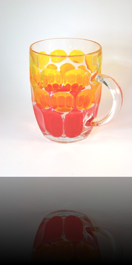 chope de biére tricolore