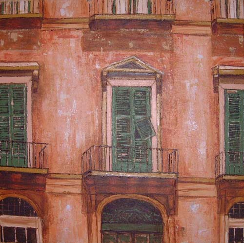 façade rose